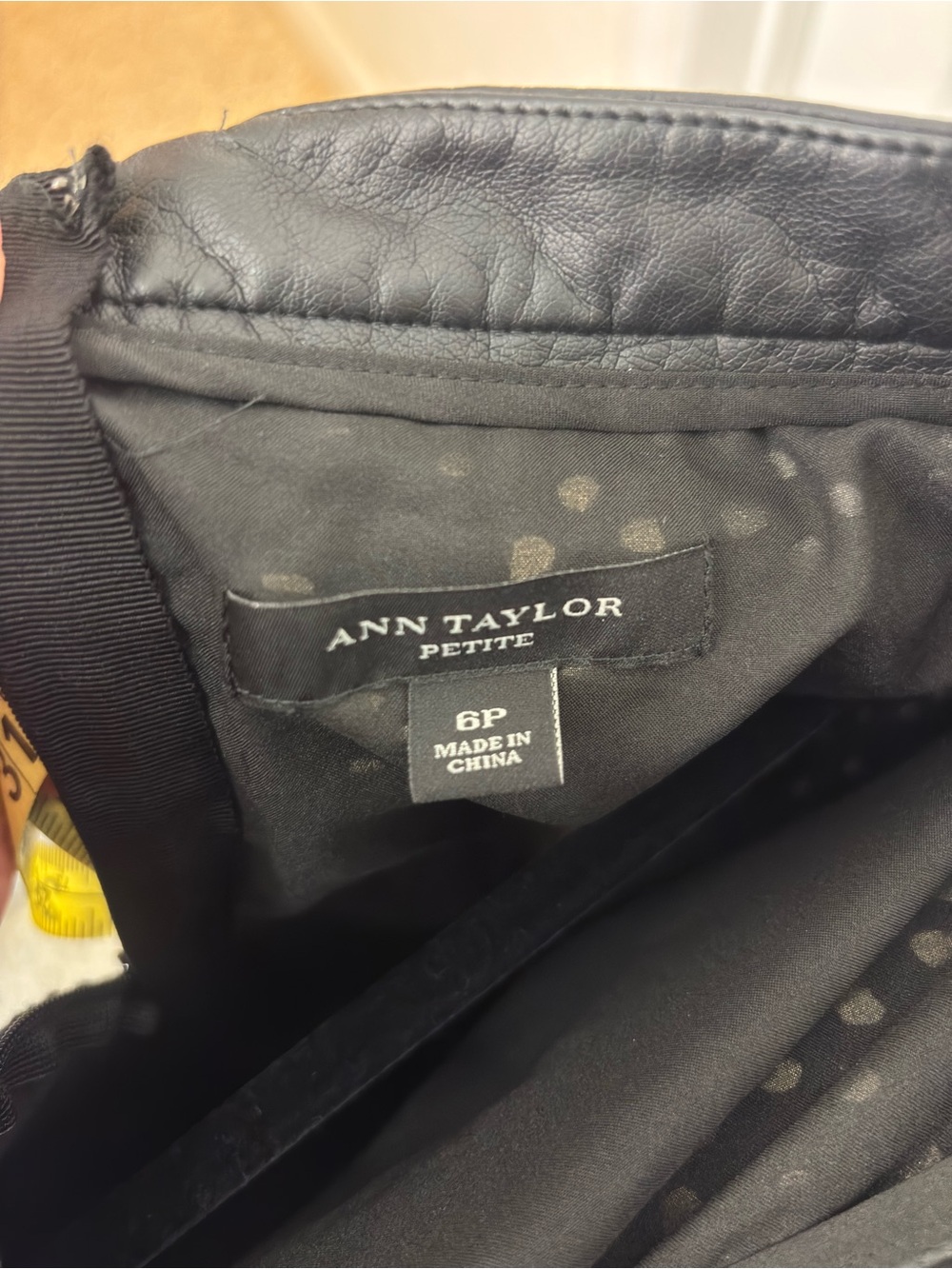 Ann Taylor Black Eyelet A-Line Skirt - Picture 3 of 4